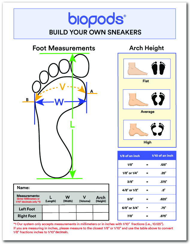 Foot Measurement Instructions - Stimsoles